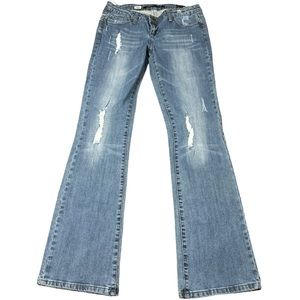 urban behavior jeans Womens 7 acid wash low rise narrow straight
